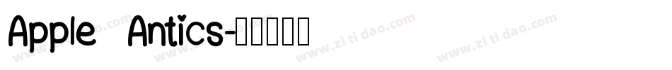 Apple Antics字体转换
